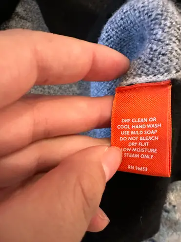 Christopher Fischer 100% wool wolf face intarsia pullover sweater Black Size M