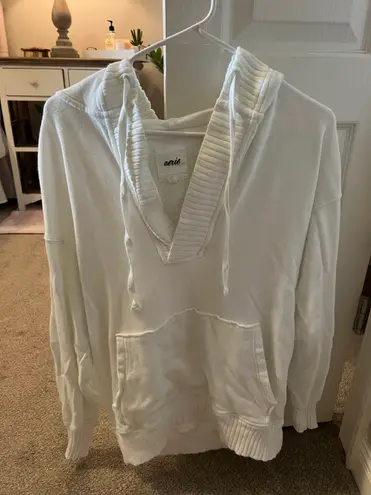 Aerie Down To Earth Henley White Hoodie Size XS 33 40 Off Retail From danielle