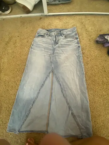 American Eagle Long Jean Skirt