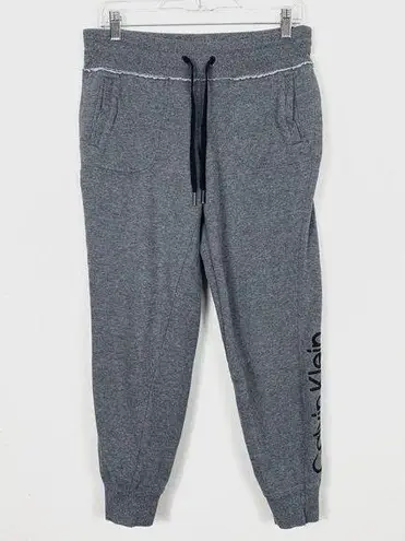 Calvin Klein  Grey Spellout Jogger Sweatpants