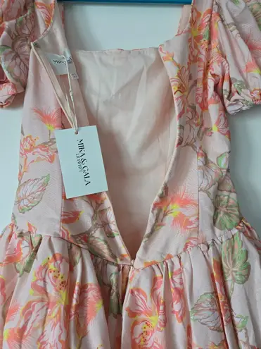 Mika & Gala Floral Puff Sleeve Mini Dress