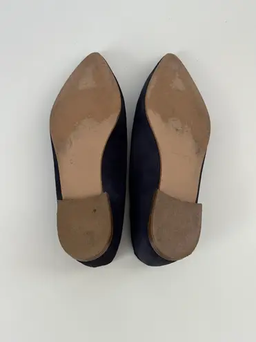 Everlane Navy Blue Flat Suede Shoes 8