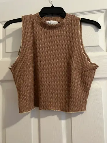 Dry Goods NWT  Waffle Knit Crop Top