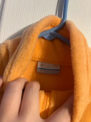 Columbia Orange  Full-Zip Fleece Jacket