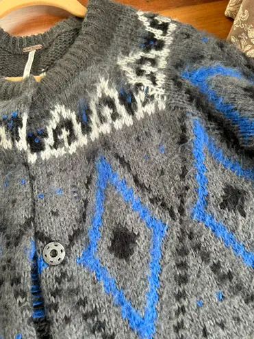 Free People Wool Blend Sweater Coat 