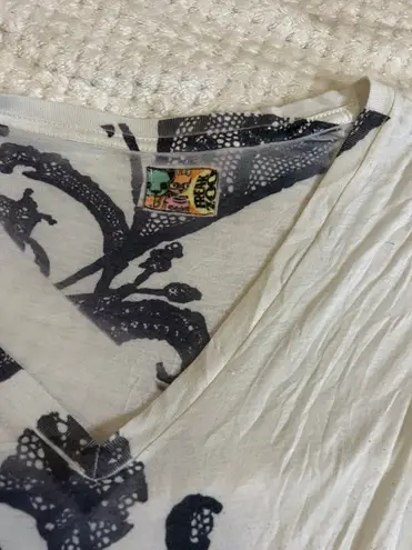 Medium Freak Zoo Colorful Print Thin Graphic T Shirt White