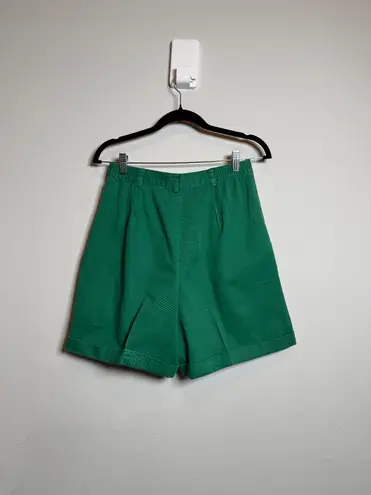 Vintage green Pleated Shorts