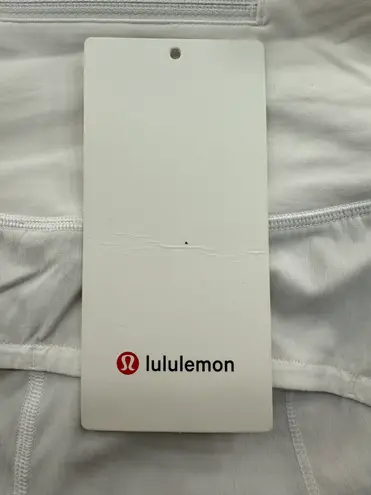 Lululemon White Speed UPS 4 Inch High Waisted