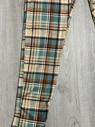 Rainbow Mint Green Plaid Two Piece Outfit