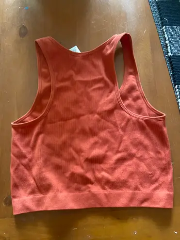 Bozzolo Orange Seamless Tank Top