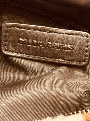 Gilda Paris Women’s Leopard Print Furry Messenger Crossbody Bag Y2K Club Rave