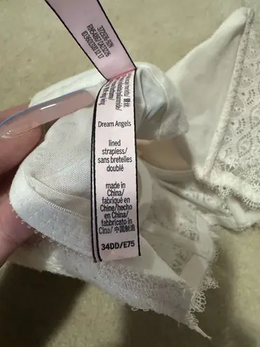 Victoria's Secret Victoria’s Secret dream Angels unlined strapless white bra