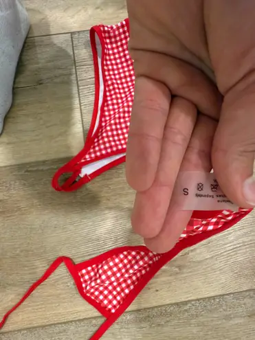 Checkered Swimsuit Red - Image 2