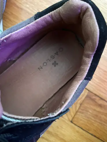 Caslon Leather Suede Breathable Athletic Whimsygoth Metallic Chrome