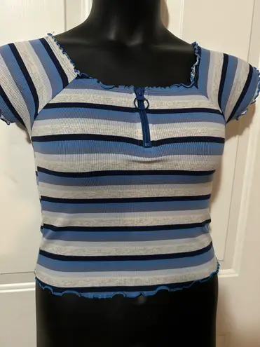 Justice Striped crop top