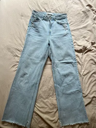 ZARA Light blue high-waisted  jeans
