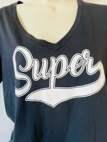 Evereve NWOT Sol Angeles Super v neck tee black S