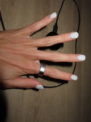 Oura Ring Silver Size 8 - Image 1