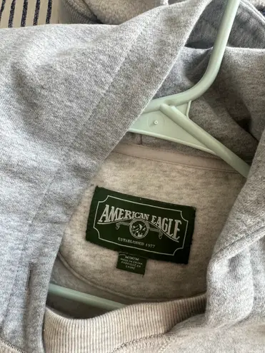 American Eagle Shades Of Gray Hoodie