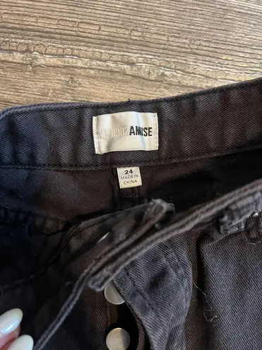 Amuse Society Black Denim Shorts 