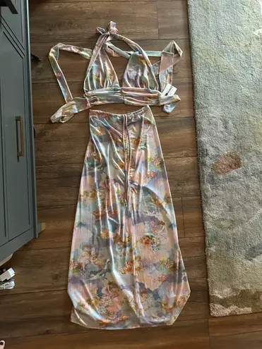 Matching Mesh Skirt Set Multiple Size XS