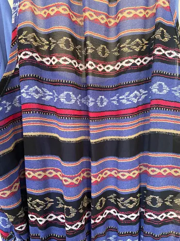 Lorena Rose sleeveless maxi dress Boho lined tie belt colorful women’s size S Multiple - Image 7