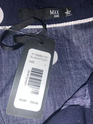 Max jeans Polka Dot Button Front Top