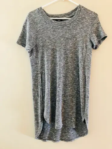 Knit Dressy T Shirt Gray Size XS