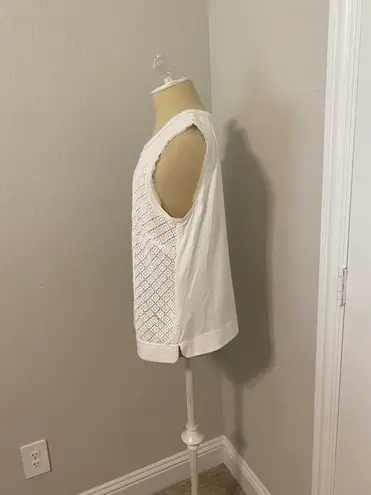 Etcetera White Tank Top