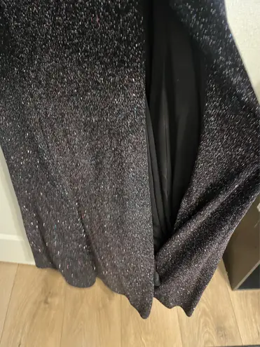 Midnight blue sparkle prom dress Medium Black