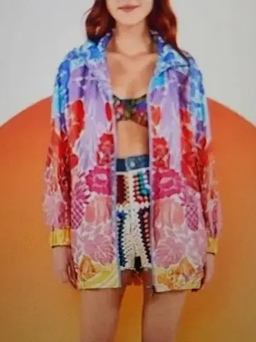 Farm Rio  TROPICAL PARKA WINDBREAKER SIZE S