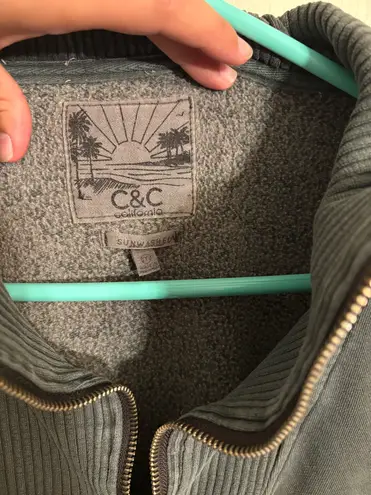 C&C California Gray Half-Zip Pullover