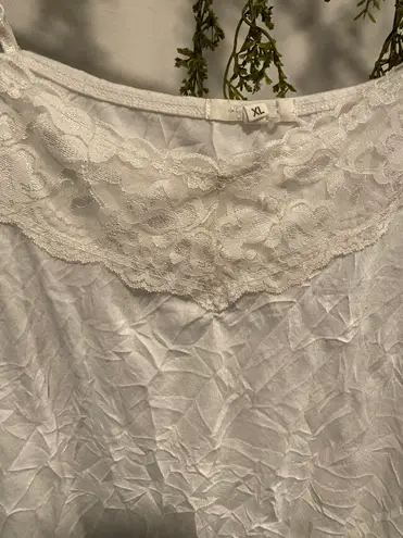 White Lace Tank Top Size XL