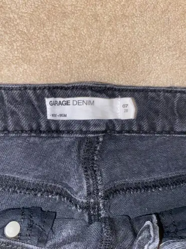 Garage black wash jeans