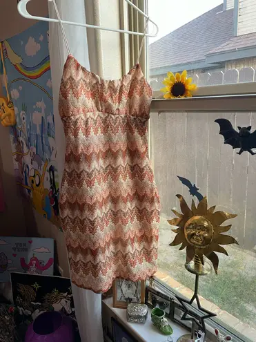 No Comment Womens sexy chevron print bodycon mini dress