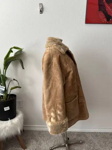 Gallery  Leather Faux Fur Lining Jacket 