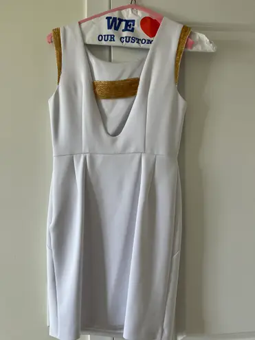 Minuet White Cocktail Dress