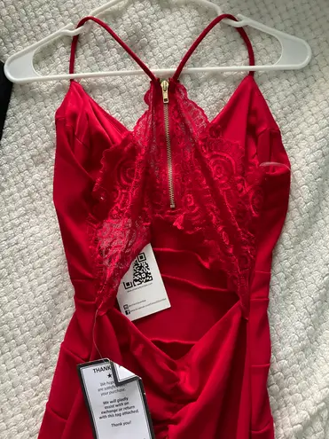 Red Bodycon Prom Dress Size M