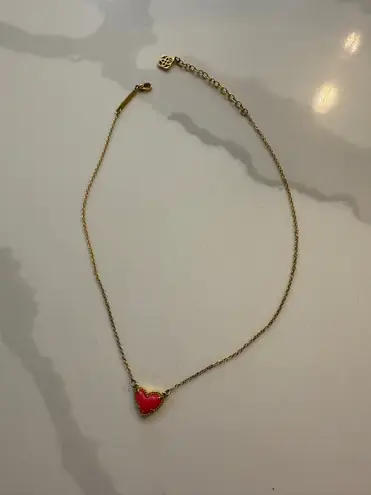 Kendra Scott  Elisa Pendant Necklace Heart Neon Pink Magnesite - Image 2