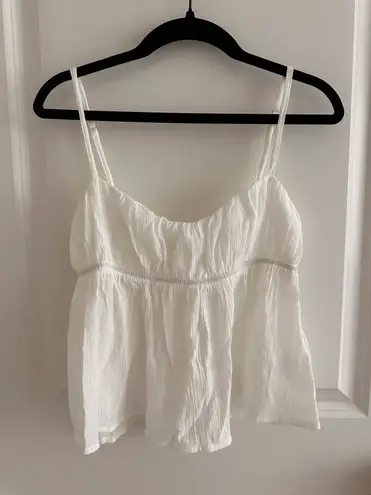 LA Hearts White Babydoll Top