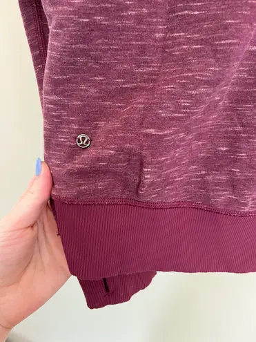 Lululemon Roam & Om Side Zip Maroon Hoodie