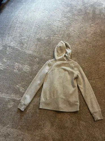 Grey cotton athletic jacket Gray Size M