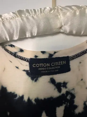 Cotton Citizen Tie dyed chambray/navy sundress