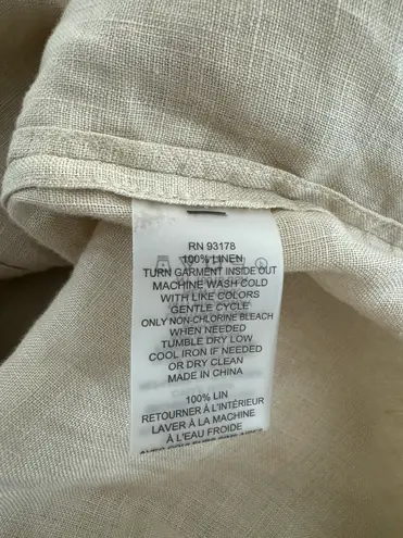 Elie Tahari Solid Linen Shirt