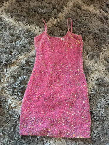 Lucy in the Sky Pink Sequin Dress - $27 (46% Off Retail) - From Sydney