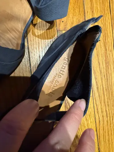 Gentle Souls Noreen Leather Nubuck Slide Pullon Sandal Ankle Strap Minimalist coquette preppy