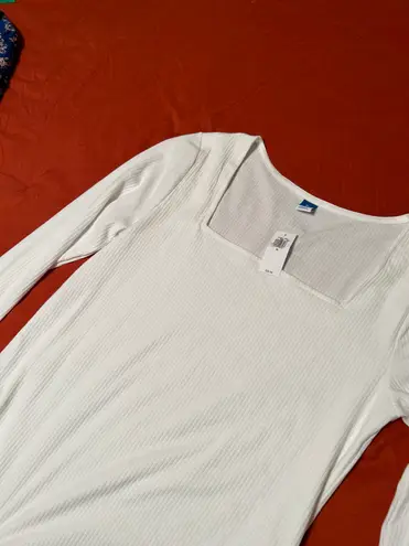 Old Navy Ribbed Square Neck Bodysuit