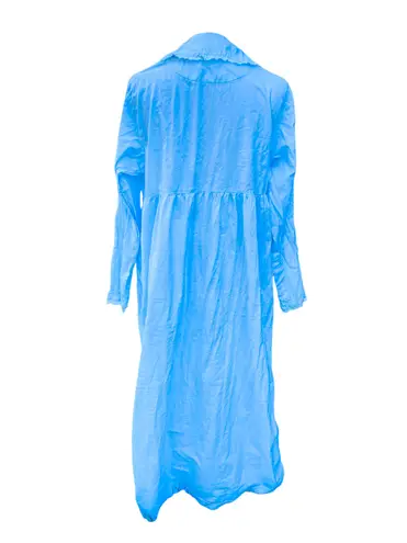 Laura Ashley Vintage 90s Long Sleeve FullLength Cotton Nightgown Dress L