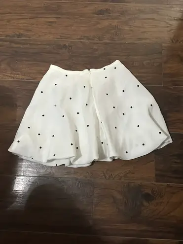 Boskemper polkadot bubble skirt botanic skirt in mono spot White