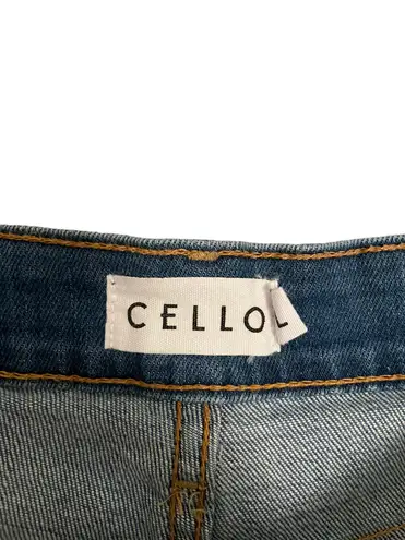 Cello HIGH Waist Distressed Denim Jean Shorts